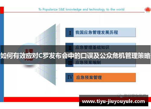 如何有效应对C罗发布会中的口误及公众危机管理策略
